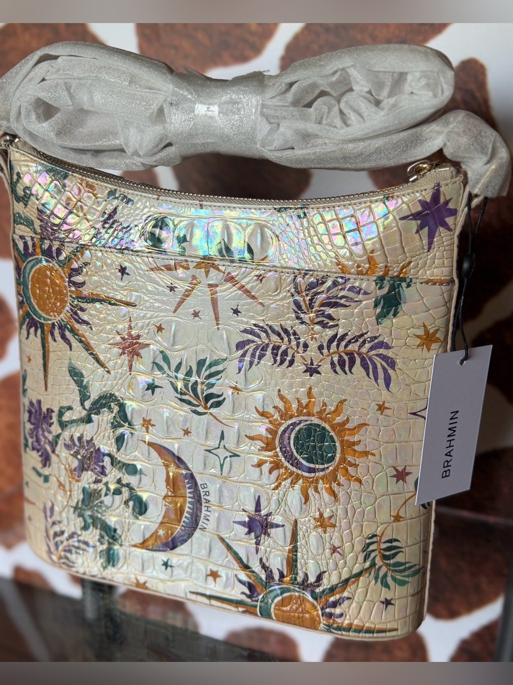 LAST ONE Brahmin Katie vitality crossbody NWT moon stars Sun - Picture 6 of 9